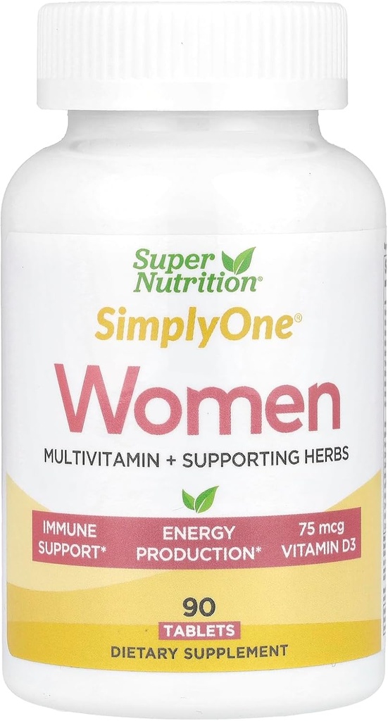 SuperNutrition SimplyOne Multi-Vitamin for Women, High-Potency, One/Day Tablets, 90 Tellen