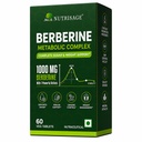 Berberine Metabolic Complex 1000mg | Advanced 8-Ingredient Metabolic Formula | With Chromium, Gymnema, Bitter Melon, Banaba & Ceylon Cinnamon | Supports Healthy Blood Sugar & Metabolism | 60 Veg Tablets