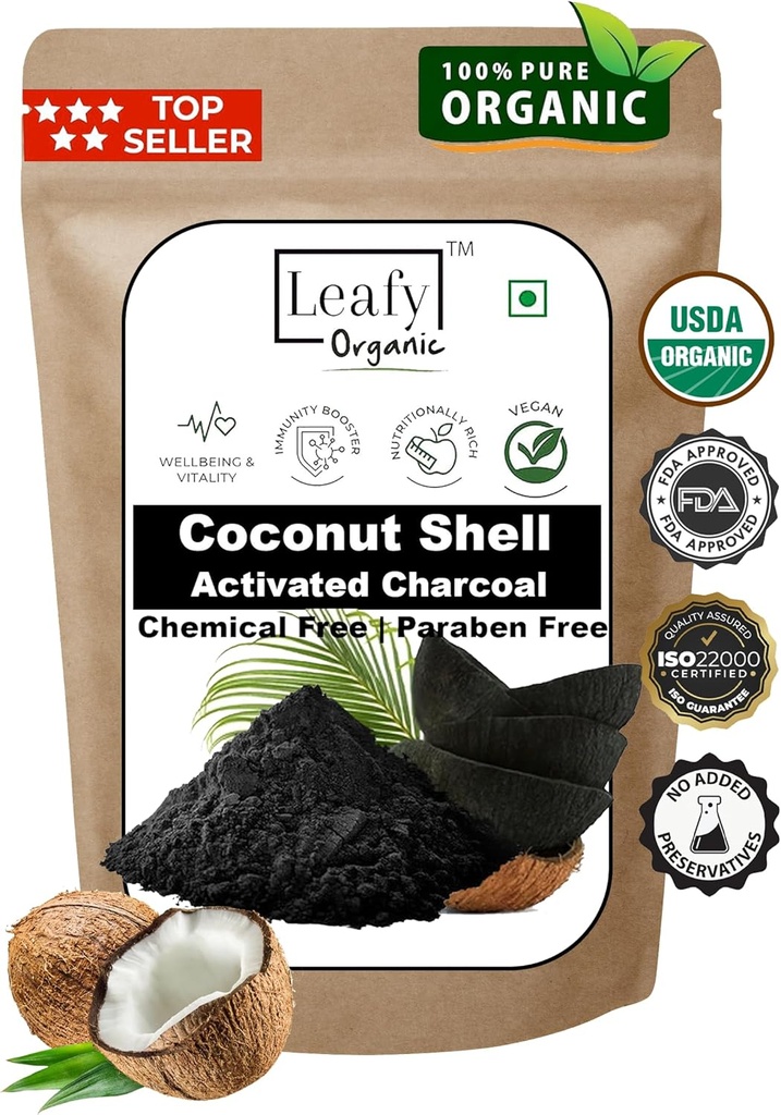 Kokosnoot geactiveerd Charcoal Poeder - 1 lb / 16 Oz - Whitens Tanden, verjongt huid en haar, ondersteunt betere spijsvertering