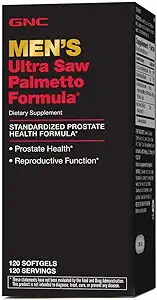 GNC mannen Ultra Saw Palmetto Formule, Ondersteunt Normale Prostaat Functie, 120 Softgels