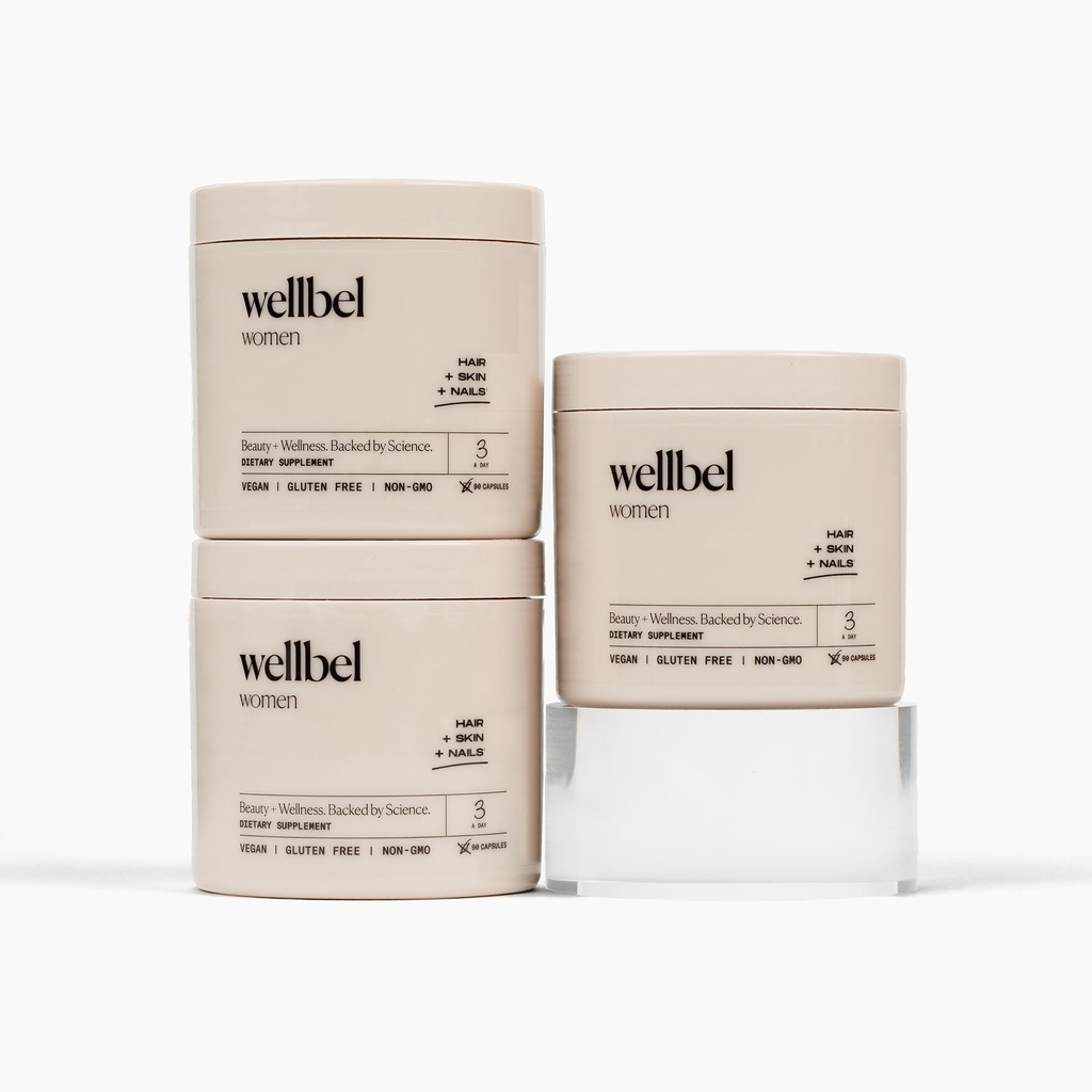WELEL Vrouwen Clean Supplement voor haar, huid en nagels, Veganistisch, Glutenvrij en niet GGO 90 Tellen (3 Pack)