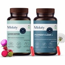 Miduty Skin Brightening & Liver Detox Bundle | Pigment Clear+ Oral Sunscreen with Hyaluronic Acid + Milk Thistle & NAC Liver Detox Supplement | Supports Even Skin Tone, Healthy Liver & Natural Detox