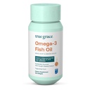True Grace Omega-3 Visolie - 180 Softgels - 1400 mg EPA + DHA - Hersenen, Hart, Gewricht & Immune Health - Biologische, Glutenvrij, Sojavrij