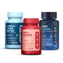 What’s Up Wellness Daily Burner + Night Burner + Lung & Liver Detox Combo