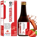 Silymarix-140 Liver Support Syrup | Liver, Stomach & Digestion Wellness Support | Natural Detox & Body Cleanse Supplement | Antioxidant Rich Sugar Free Strawberry Flavour, 200ml