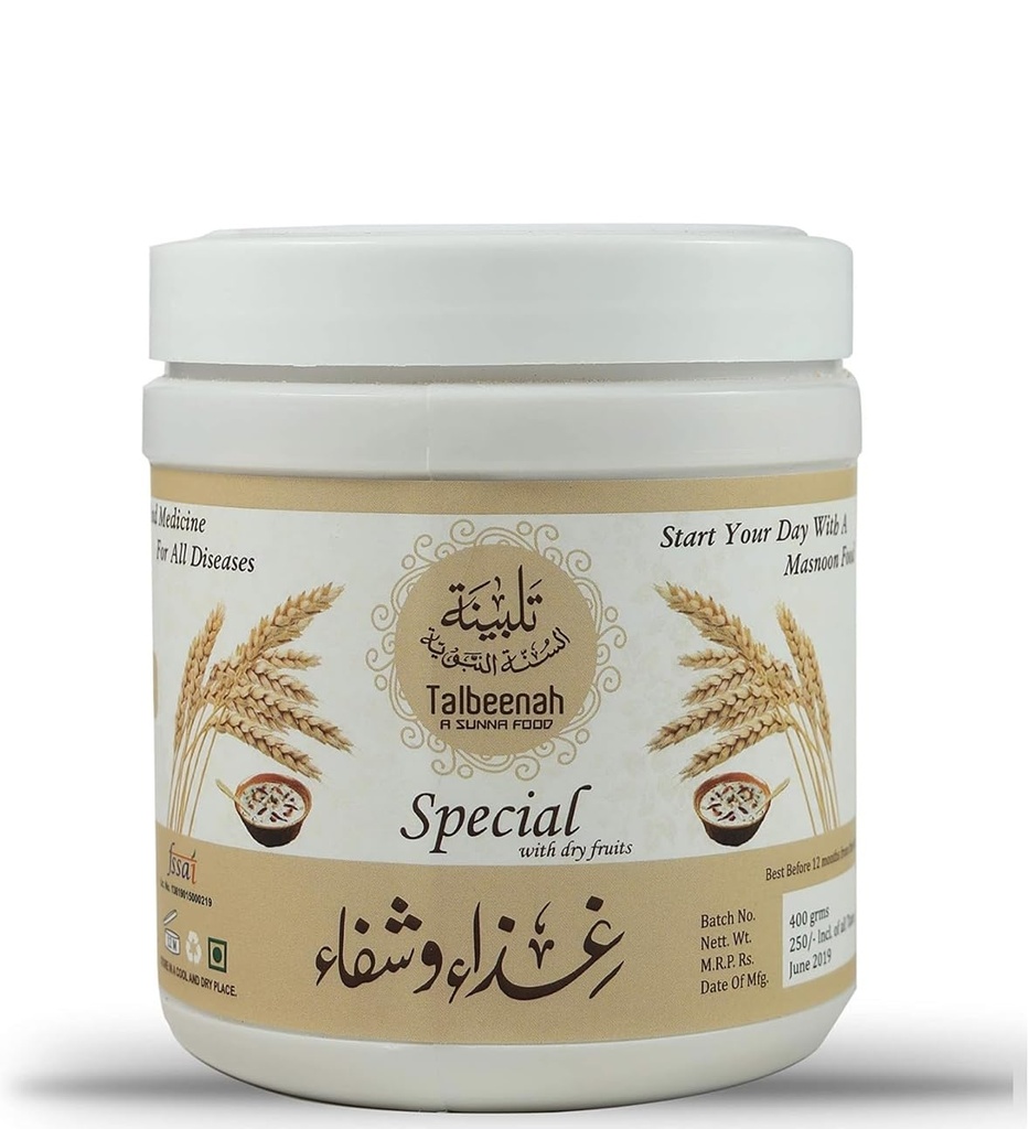 AL MASNOON TALBINA Special With dry Fruits 350 grms | A Healthy & Sunnah Diet (Special Diet)