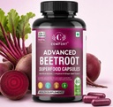 COMFORT Advanced Beetroot Superfood Capsules, 1000mg, 4 in 1 Formula, with L-Arginine & Grape Seed Extract, 60 Veg Capsules