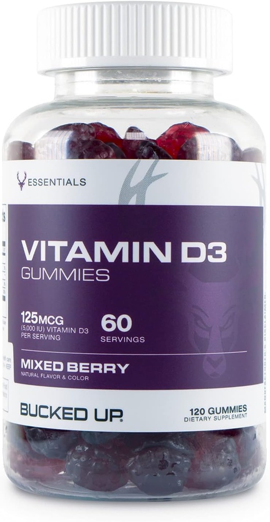 Gebogen vitamine D3 125mcg, 120 Gummies - Essentials
