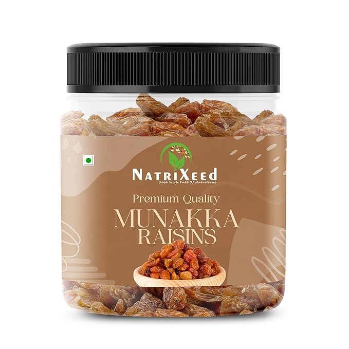 NatriXeed Kishmish | Raisins (Munakka) | Munakka Dakh | Dry Fruits and Nuts | Perfect for Baking, Cooking & Snacking (250gram)