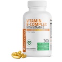 Bronson Vitamin B Complex met vitamine C - Immune Health, Energy Support & Zenuwstelselondersteuning - Non-GMO, 360 Vegetarische Capsules