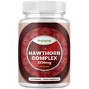 Hoge sterkte Hawthorn Berry Capsules - Pure Antioxidant Hawthorn Berry Supplement met Leaf & Flower Extract 4:1 voor hart gezondheid en spijsvertering - energie-ondersteuning voor mannen en vrouwen - 120 Count Pack