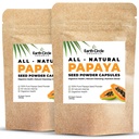 Papaya Zaadpoeder Capsules Krachtig Papaïnesupplement met vitamine A, C, & E & Enzymen voor spijsvertering & Gut Health 360mg/Serven 60 Vegan Capsules per verpakking (verpakking van 2, 60-120 dagen)