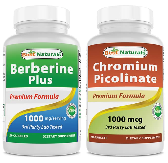 Best Naturals Berberine Plus 1000mg & Chroom Picolinaat 1000mcg