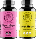 Happy Healthy Hippie Pick Me up Natural Energy Pillen & Vegan Collageen Builder