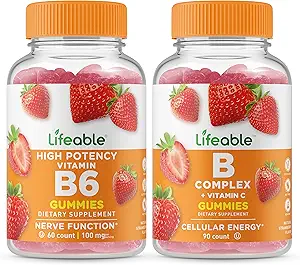 Levensvatbare vitamine B6 + B complex, Gummies bundel - Grote Proeverij, Vitamine Supplement, Glutenvrij, GGO vrij, Kauwbaar
