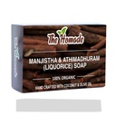 Manjistha & Liquorice Soap (Pack of 4) – Natural Herbal Soap for Skin Brightening, Tan Removal, Acne & Allergy Relief – 100% Chemical-Free – Promotes Glowing Skin