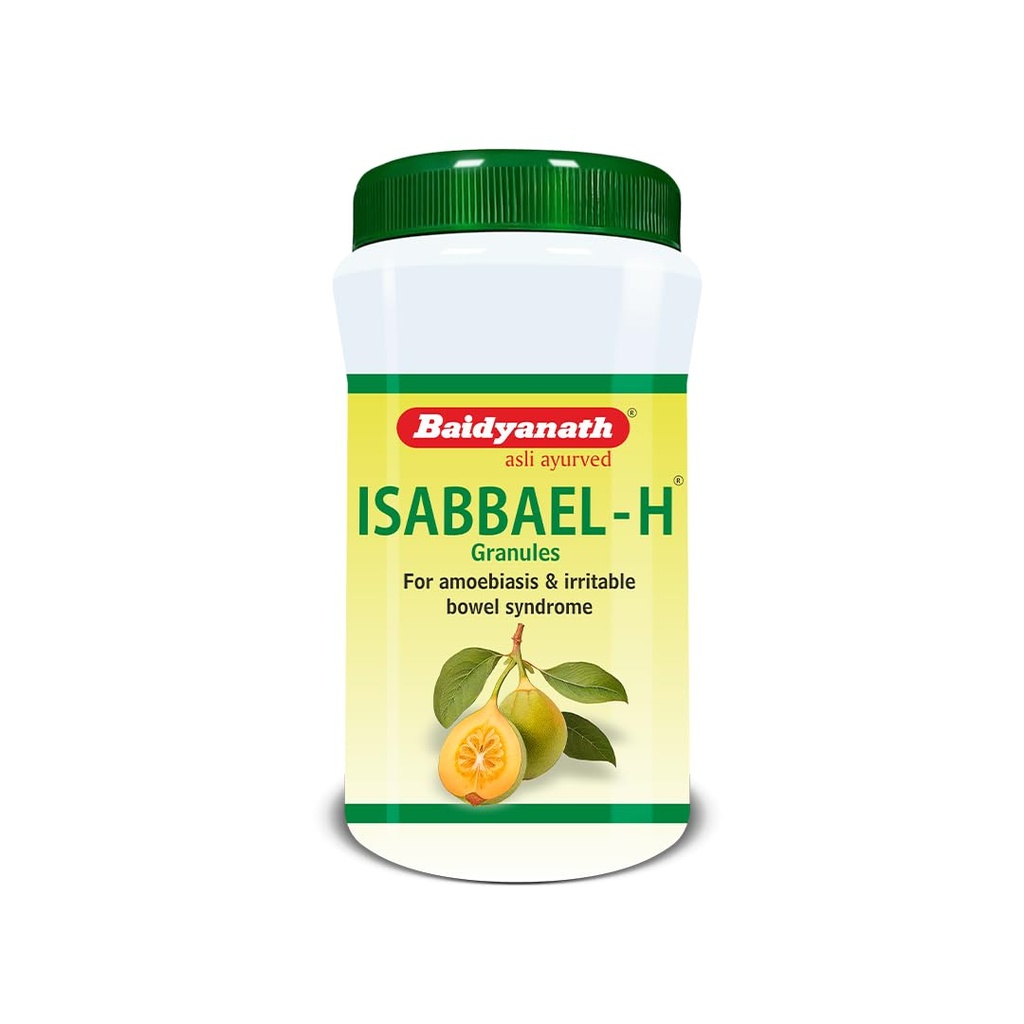 Baidyanath Isabbael H Granules - 100g | Ayurvedic Herbal Remedy with Kutaj, Amla, Ajwain & Isabgol | Supports Digestive Health