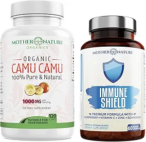 Moeder Natuur Organics Superfoods voor Biologische Levende Immuniteit Duo