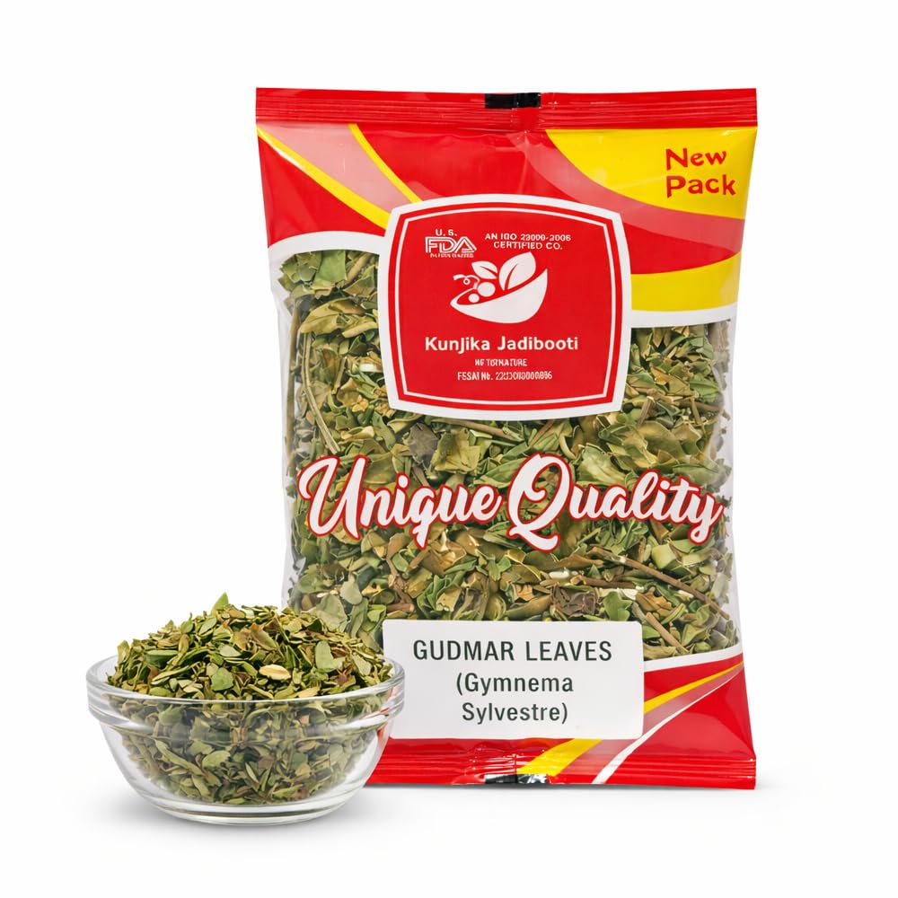 Gurmar Leaves (Gymnema Sylvestre) | Dried Gurmar Patti Whole | Premium Ayurvedic Herb | Natural Wellness Support | 100% Pure & Raw | Leaf Form | 100g
