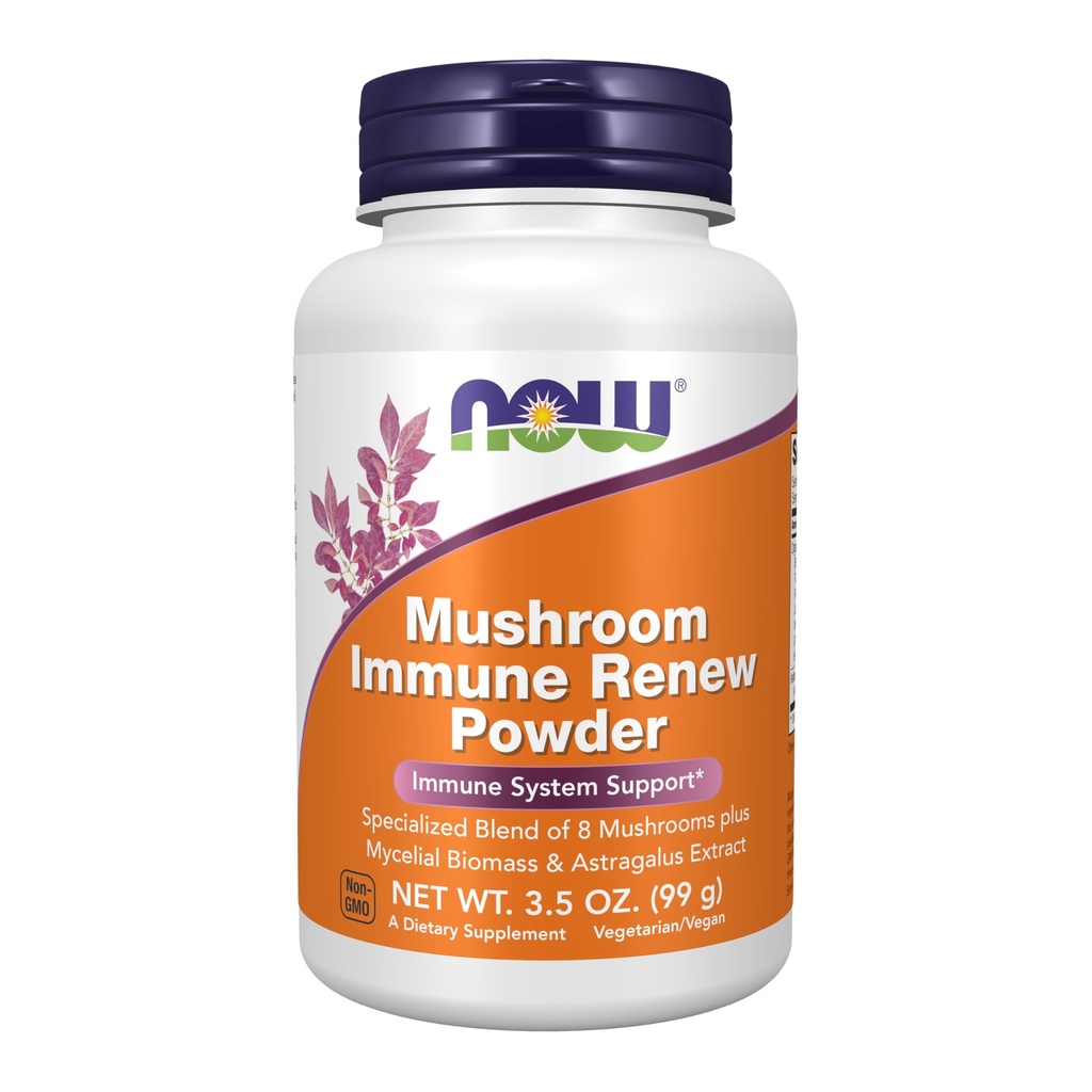Nu Foods Supplementen, Mushroom Immune Vernieuwen met Astragalus Root Extract, Immune System Support*, 3,5-Ounce