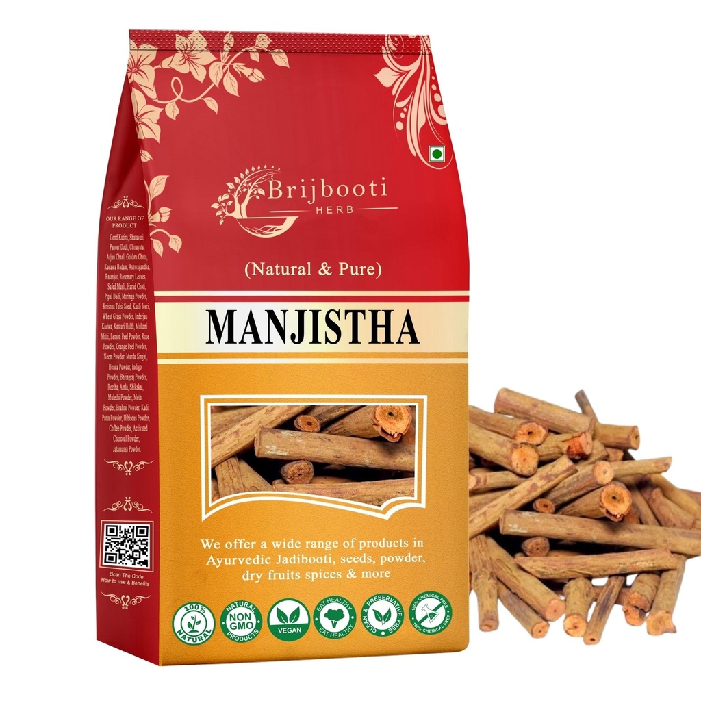 Birju Mahavir Manjistha Root (200 gm) | Manjistha Root Sticks | for Eating | Majith, Indian Madder, Manjishtha, Manjishta, Manjishta, Manjishta