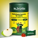 Multivitamin Gummies, Essential Vitamins A, C, D3, E, Zinc & B-Complex - 30 Count, Green Apple Flavor Daily Immunity, Energy & Overall Wellness Support