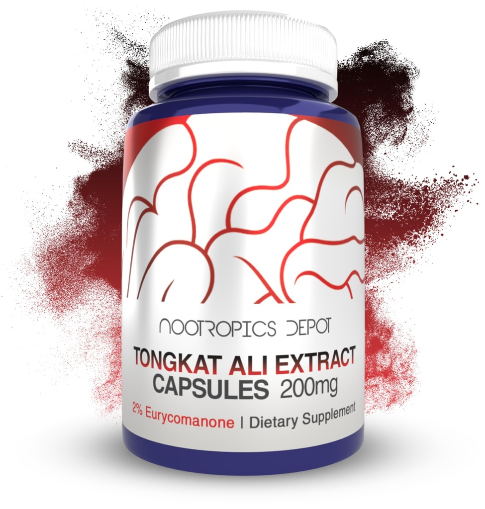 Nootropics Depot Tongkat Ali Extract Capsules 200mg 