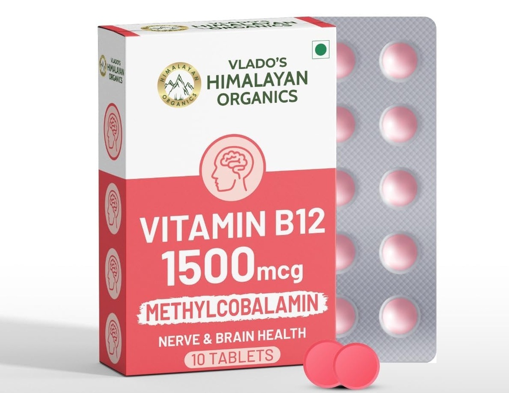 Vlado's Himalayan Organics Methylcobalamin upplement -10 Tablets
