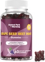 Druivenzaad Suikerbieten Energie Gummies, Nitrik Oxide en Blood Pressure Support, Grape Seed Extract & Non-GMO Beet Root Gummies, Grape Flavor