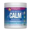 NATUURLIJKE VITALITEIT Framboos Citroen Kalm Magnesium Drinkmix, 8 OZ