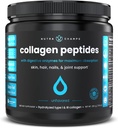 Collageen Peptides Powder - Enhanced Absorptie, Double Hydrolyzed, Grass Fed, Keto Proteine Powder met Vitamine C - Premium Supplement voor haargroei, huid, nagels, gewrichten & Bones, Unflavored