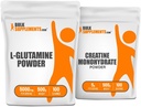 BulkSupplements L-Glutamine 500g + Creatine 500g bundel