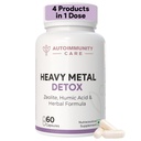 Autoimmunity Care: Heavy Metal Detox Capsules - Supports Optimal Energy, Liver Health, Immune Defense & Reduced Inflammation, Liver Cleanse, Zeolite Clay, Activated Charcoal | 60 Capsules