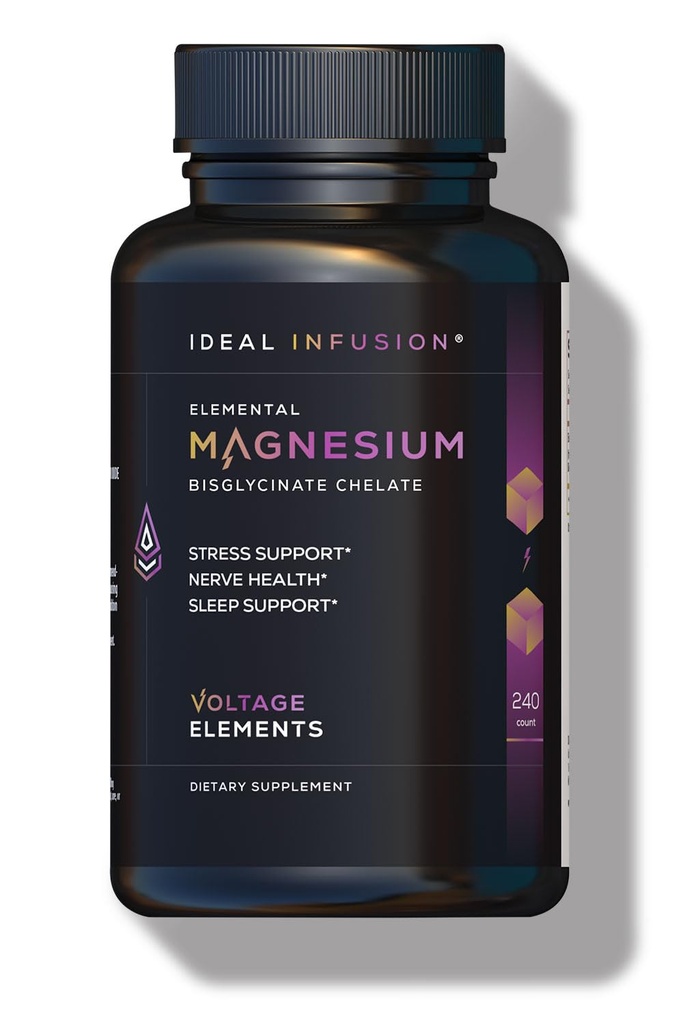 High Potency Magnesium Bisglycinate Chelate 2700mg – Magnesium Supplement for Relaxation, Sleep & Muscle Recovery – Elemental Magnesium 500mg – Vegan – 240 Capsules
