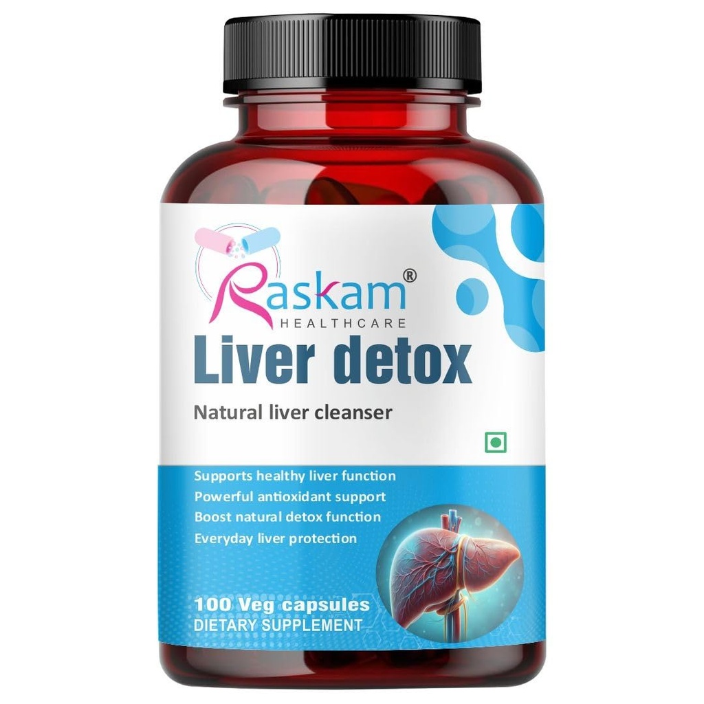 Liver Detox Supplement - Natural Detoxification Formula - Milk Thistle - Digestive Enzymes - Supports Liver - Fit Health Fatty Liver Care - Body Detox Support - 100 Capsules
