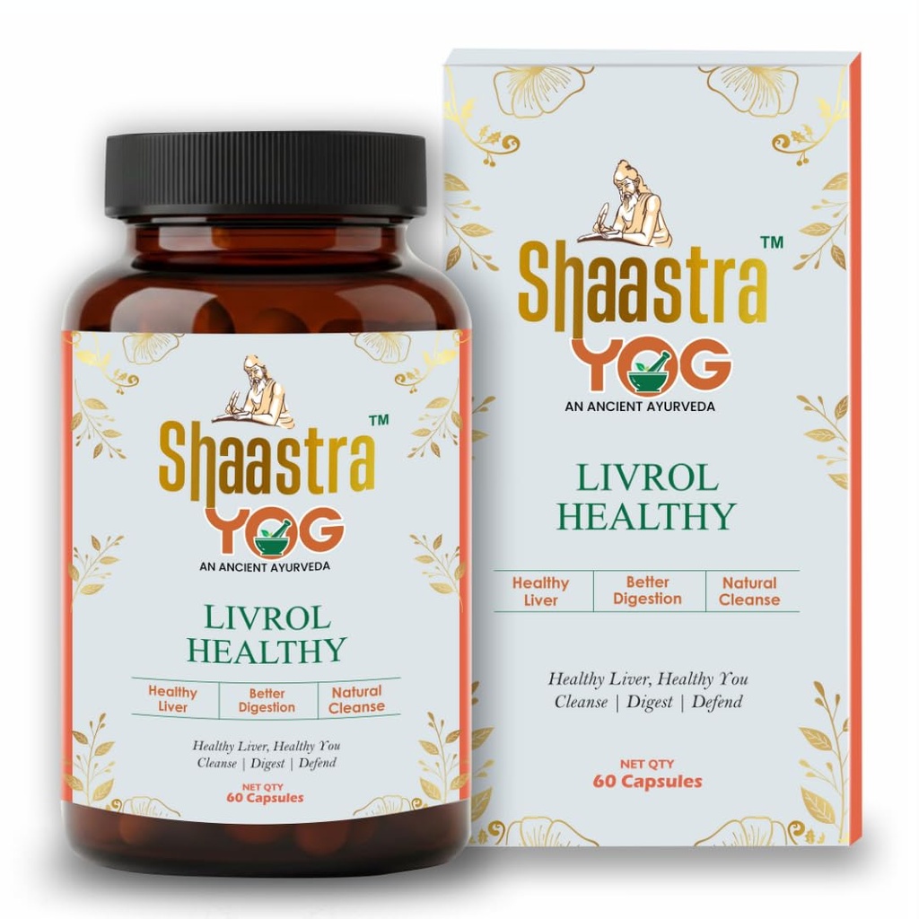 Shaastrayog Liver Detox Supplement 500mg | Milk Thistle, | Supports Liver Care | Antioxidant Defense, Metabolism & Immune Function