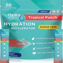 Elektrolytpoeder Suikervrije Hydration Packets Tropische Punch HydroMATE 30 Sticks