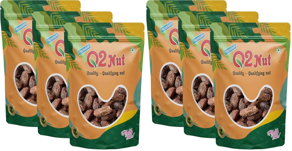 Q2 Nut (Dried Lal Chuara/Lal Sukha Khajoor, 750g (3x250g)) (Pack of 2)