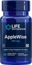 Life Extension AppleWise 600mg Antioxidant-Rich Biologische Apple Polyfenolen Hart & Colon Health - Non-GMO, Glutenvrije - 30 Vegetarische Capsules