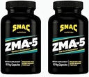 SNAC ZMA-5 Slaaphulpsupplement, het bevorderen van spierherstel en groei, immuunondersteuning, & herstellende slaap met zink, Magnesium & 5-HTP, postworkout, voor Bed ZMA-supplementen 180 Tellen (2 Pack)