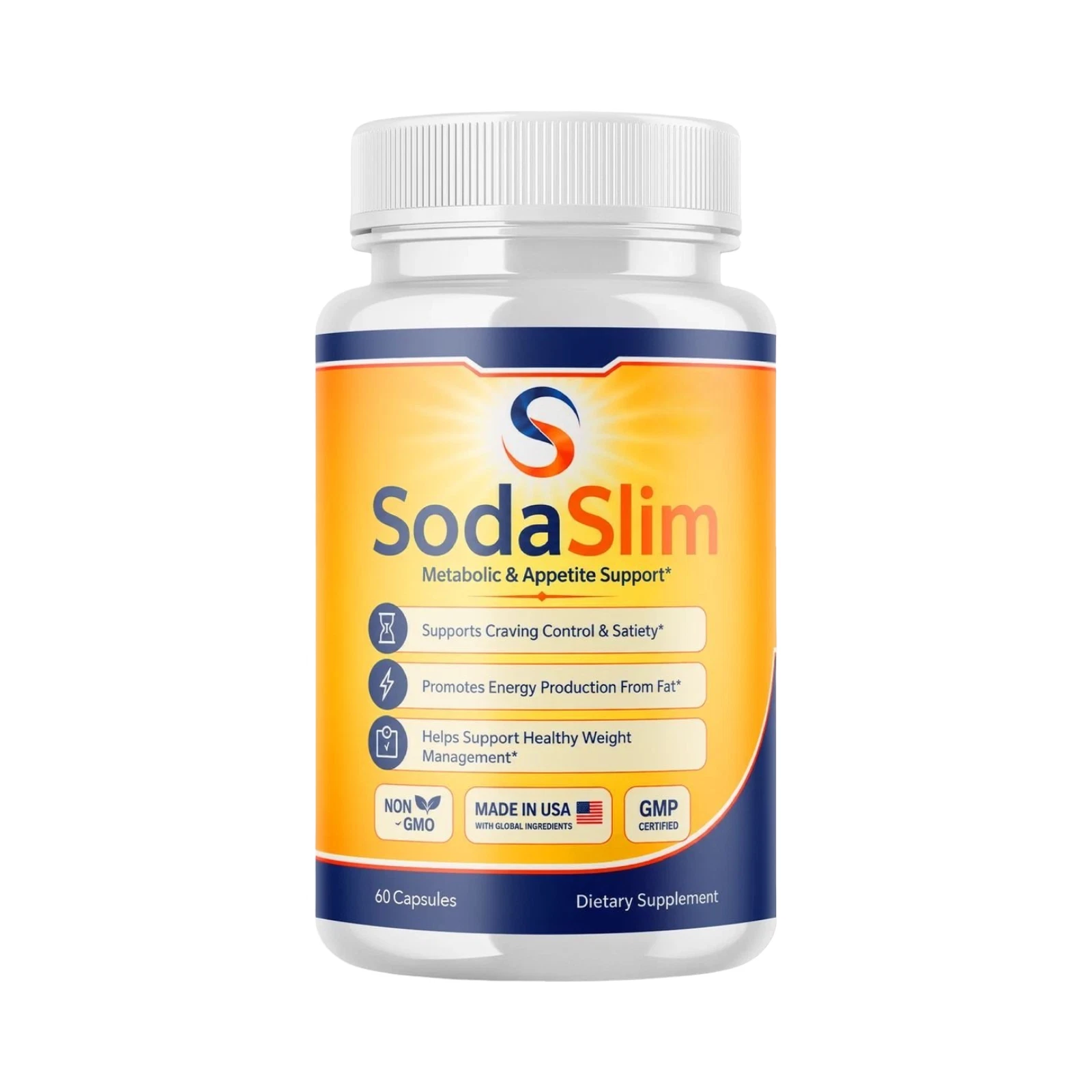SodaSlim Capsules - Soda Slim Metabolic & Digestion Support - 60 Caps