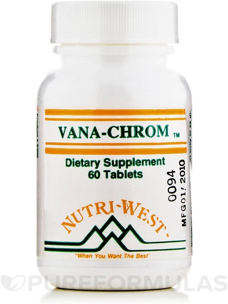 Vana-Chrom - 60 tabletten van Nutri West