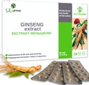 QG groep Ginseng Extract & Licorice Root Extract met vitamine C (80 tabletten - 210 mg elke) Dieetsupplement voor mannen en vrouwen