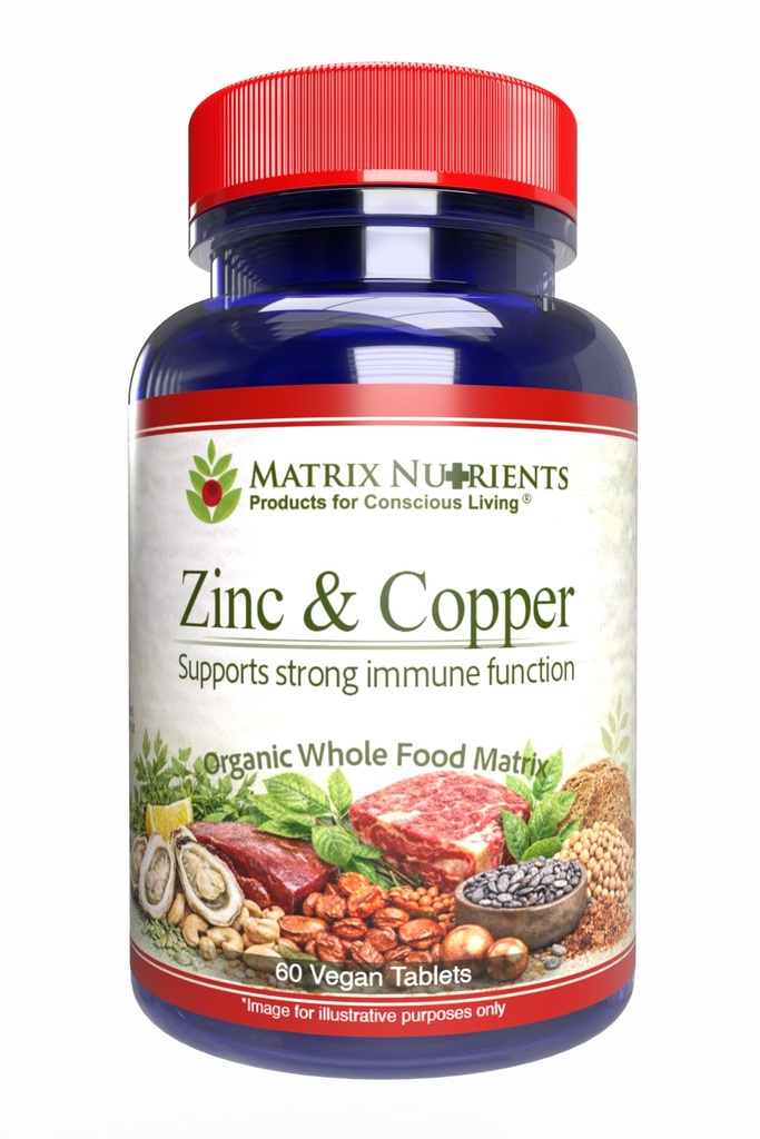 ZINC & Copper - LAB getest op de hoogste zuiverheid! Snelle absorptie, 100% biologische natuurlijke ingrediënten - Massive Immune Support - Reparatie Hart & Lichaam! - Vegan tabletten (60ct)