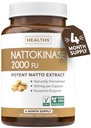 Gezondheiden Harmony Nattokinase 2000 FU (Non-GMO) Krachtige Nattokinase supplement Gemaakt van natuurlijk gefermenteerde soja - (4 maand levering) 120 Vegan Natto Capsules