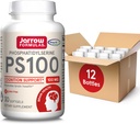 Jarrow Formules PS100 Fosfatidylserine 100 mg, Dieetsupplement voor Brain Health and Cognition Support, 30 Softgels, 10-30 Day Supply, Pack of 12