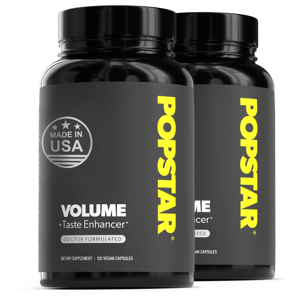 POPSTAR Labs Semen Volume Booster - Men's Semen Health & Fertility Supplement - Doctor Formulated to Increase Load Volume - Made in USA, Vegan - 240 Capsules - (2 Month Supply)