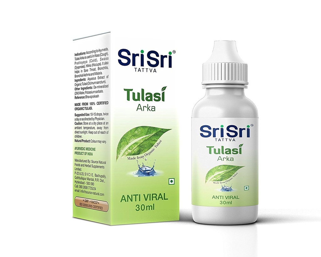 Sri Sri Tattva Organic Tulasi Arka - 30 ml