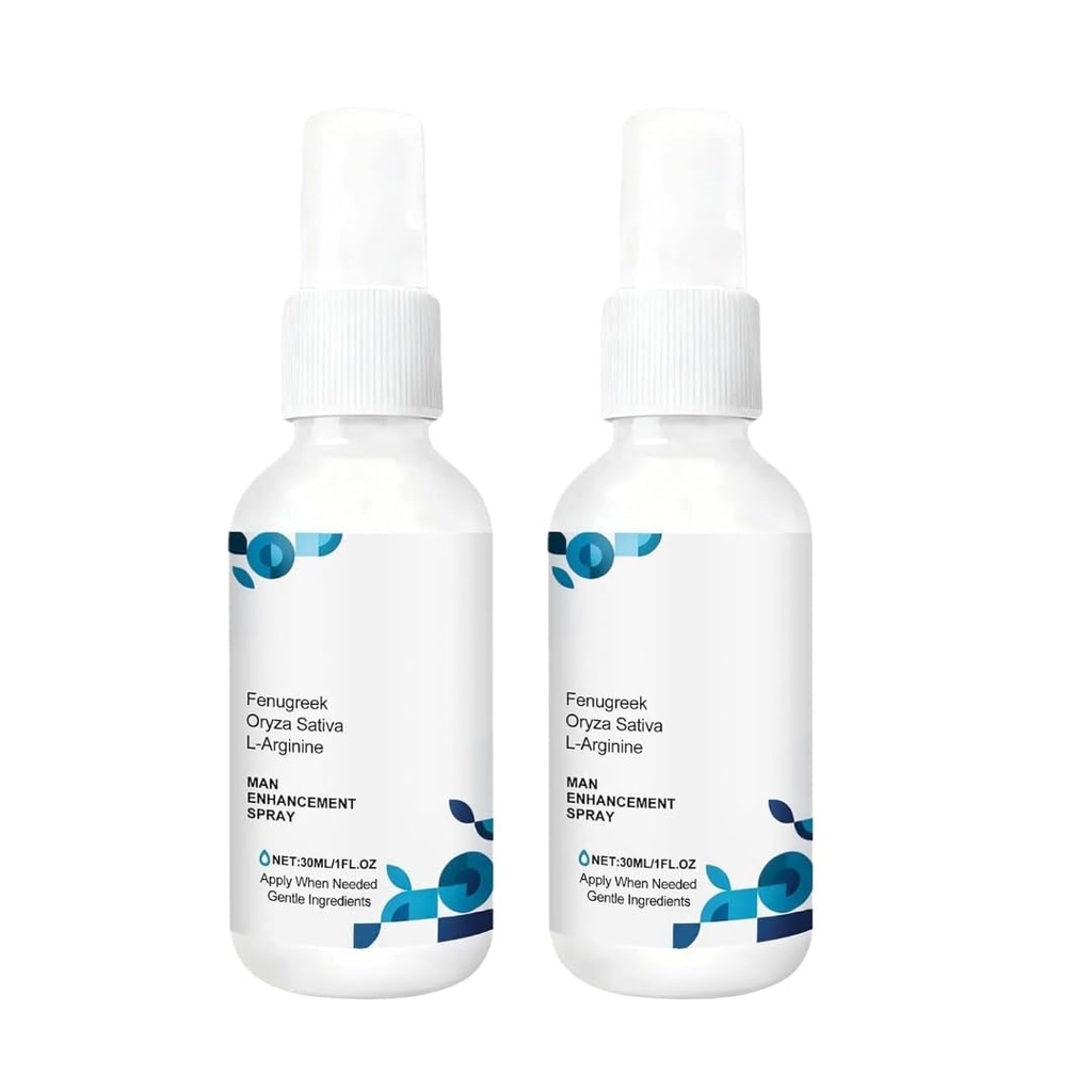 Man Enhance Algae Personal Wellness Spray 30ml for Men | Natural Formula | Male Vitality & Confidence Support | Fast-Acting Personal Care Spray | Easy Application | Pack of 2