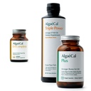 ALGAECAL Bundel - Vitamine D3 Complete (1000 IE) + Vitaminen K2, E & A & Plant-based Calcium voor Sterkere Bones & Visolie Omega 3 1200mg EPA DHA